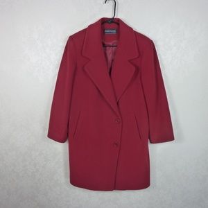 Forecaster of Boston Red Lambswool Coat Sz 6